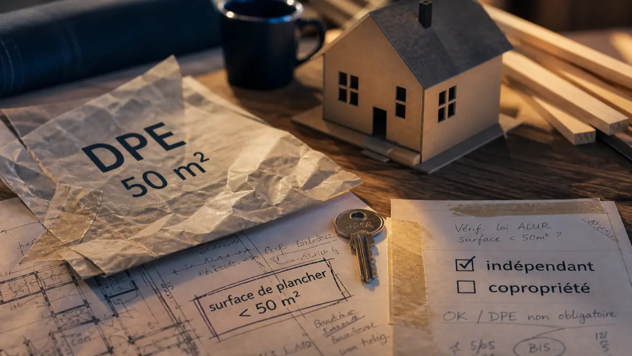 DPE maison moins de 50 m2 : exemption et location sous contrôle