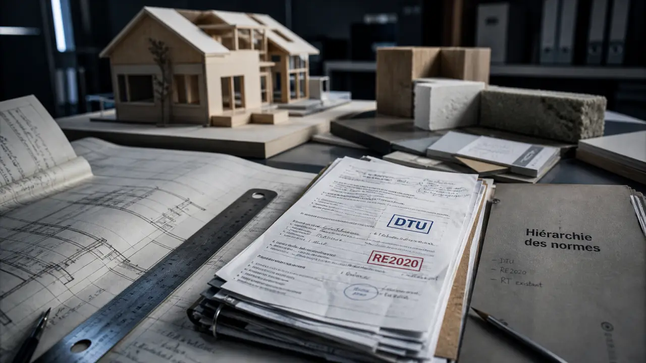 Normes batiments : hiérarchie des normes, plans et DTU RE2020