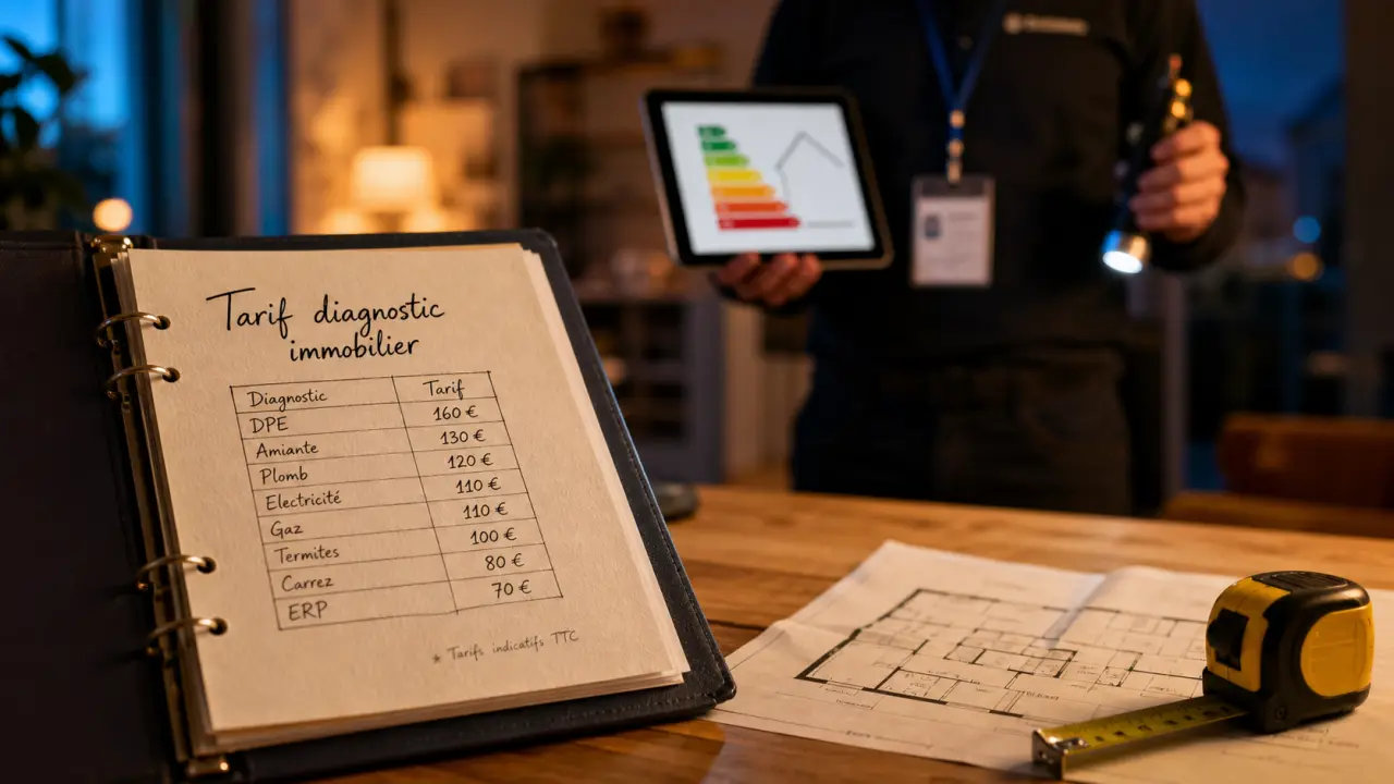 Tarif pour diagnostic immobilier : postes qui font varier le prix