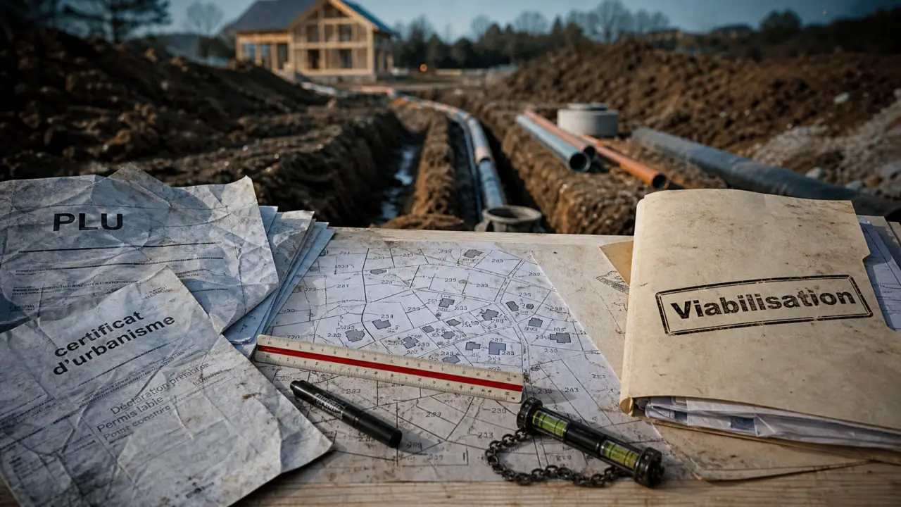 Viabiliser un terrain : vérifier PLU et raccordements avant travaux