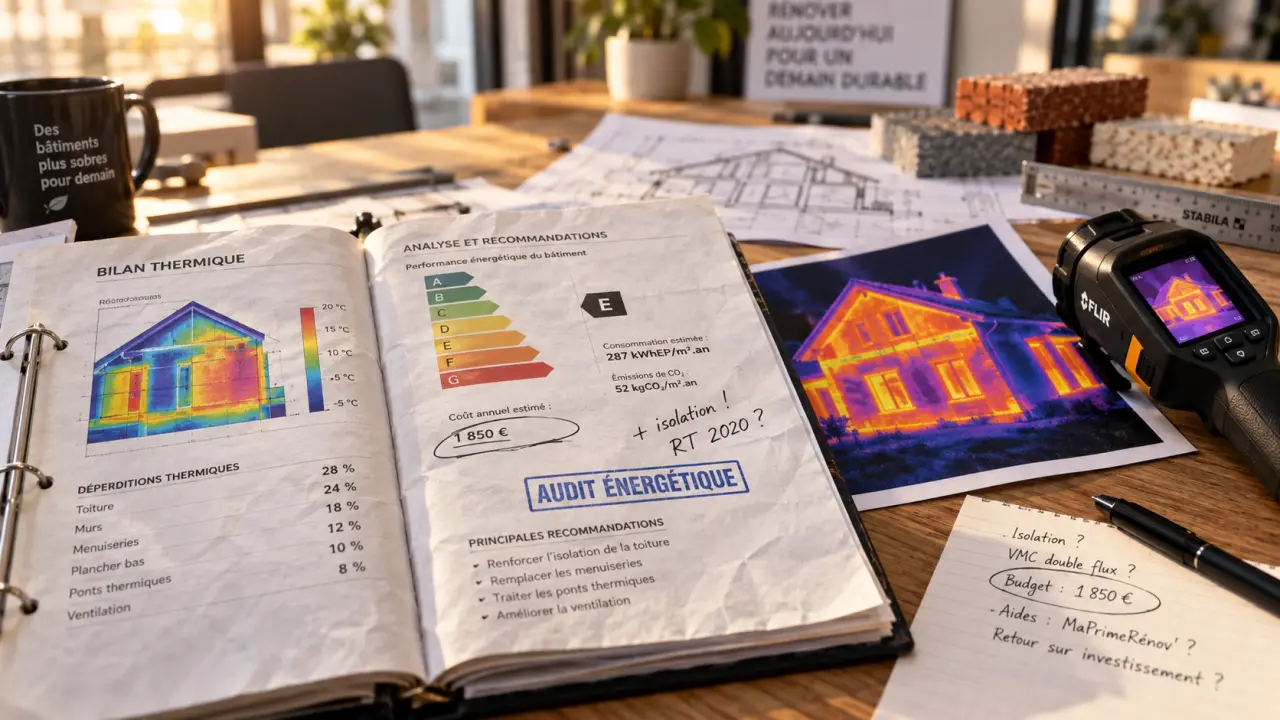 Audit énergétique Mougins : dossier et caméra thermique pour planifier la rénovation