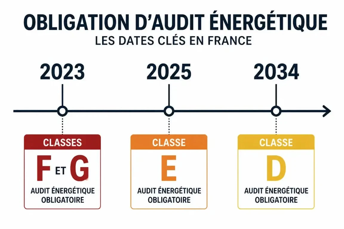 Calendrier des obligations d'audit énergétique à Cannes pour les ventes immobilières