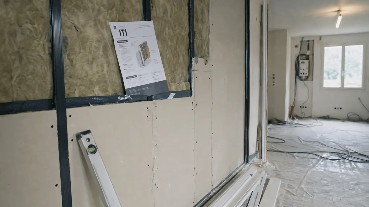 Isolation thermique intérieur : doublage mur extérieur avec 10 à 15 cm d’isolant