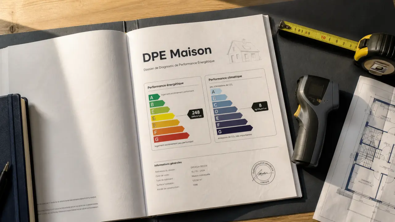 Tarif dpe maison : coûts DPE de 100 à 250 €