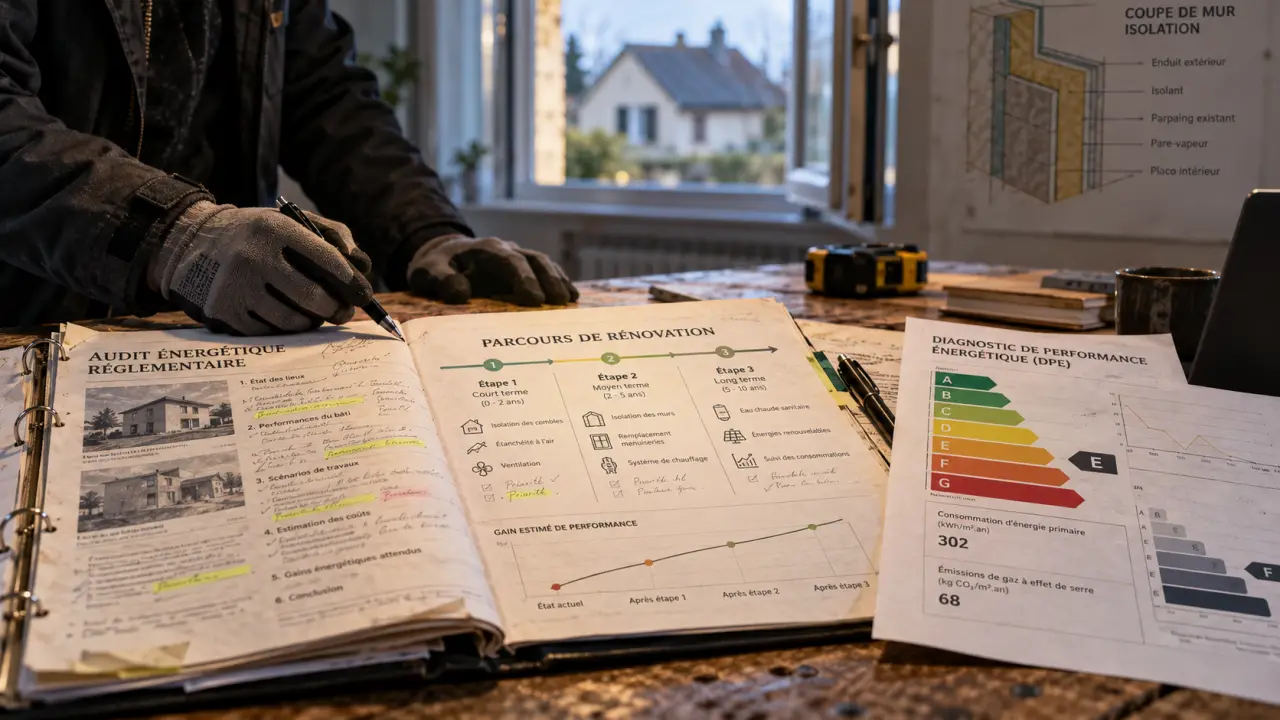 audit energetique dpe e : dossier d’audit et étiquette DPE A-G