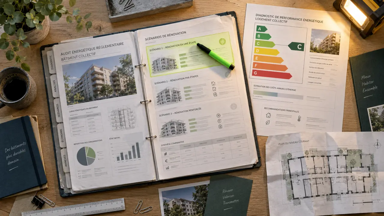 Audit énergétique immeuble monopropriété : DPE collectif et dossier d’audit