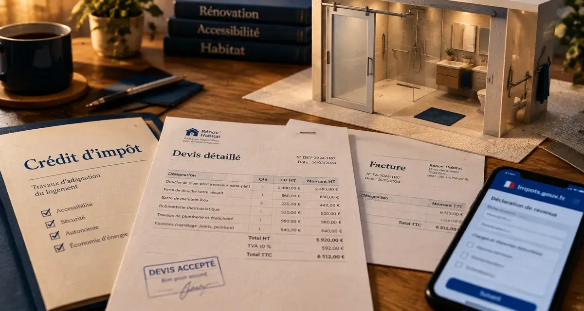 credit impot travaux maison : travaux d’adaptation pour sécurité