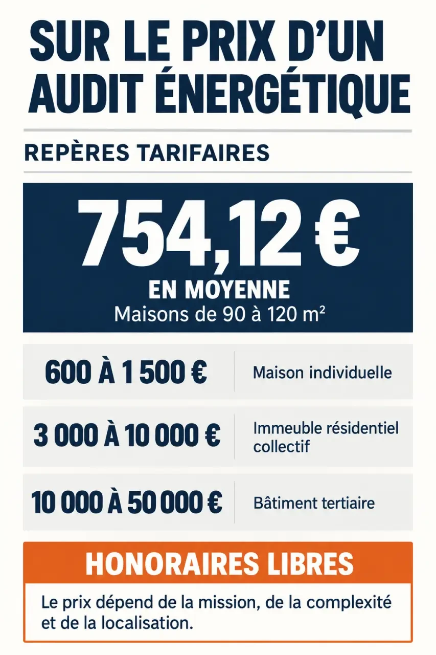 Prix d’un audit énergétique : fourchettes indicatives selon le type de bâtiment