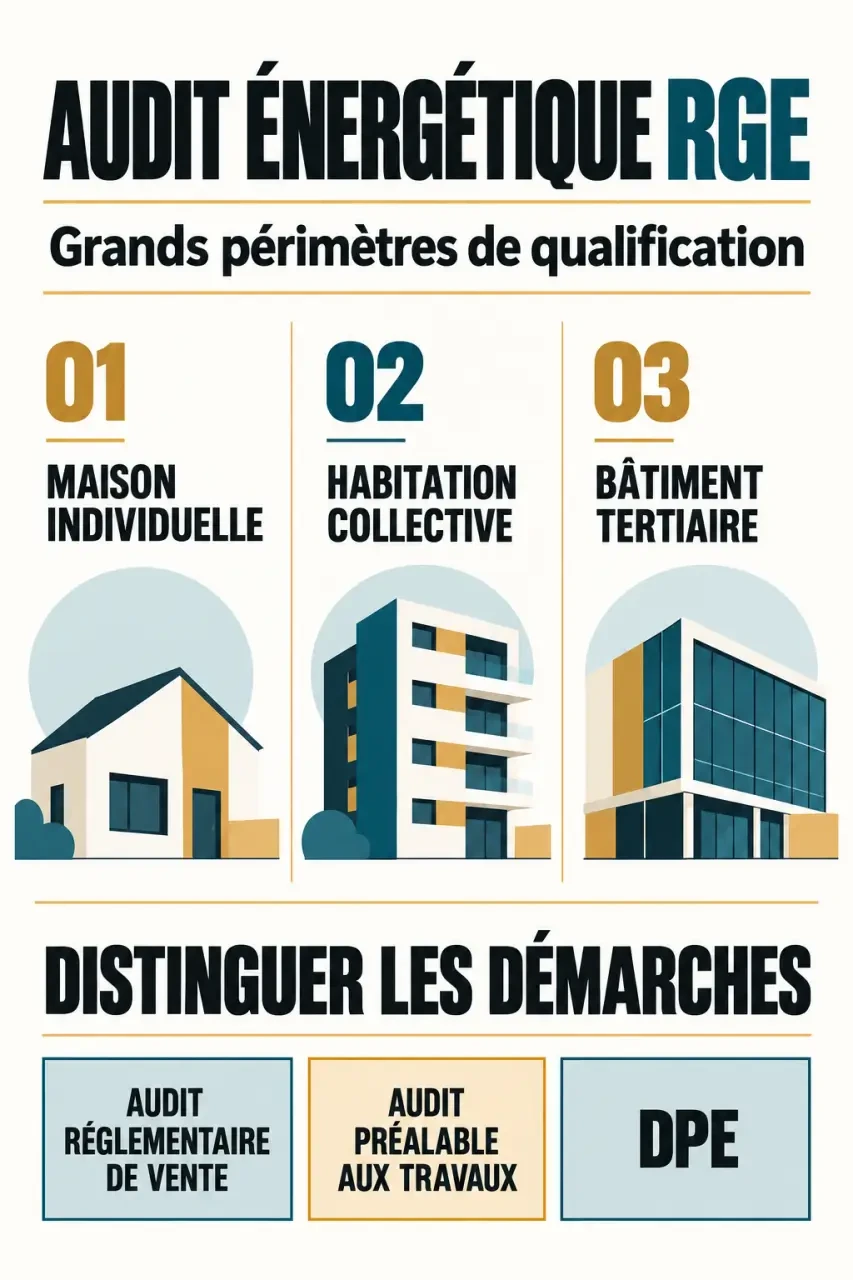 Audit énergétique RGE : qualifications et missions selon le type de bâtiment
