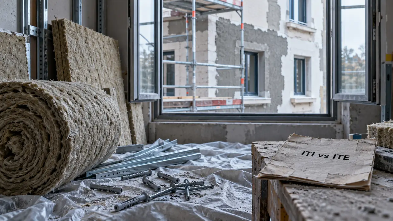 Isolation thermique des murs : ITI vs ITE, pose d’isolant intérieur lors d’une rénovation de façade